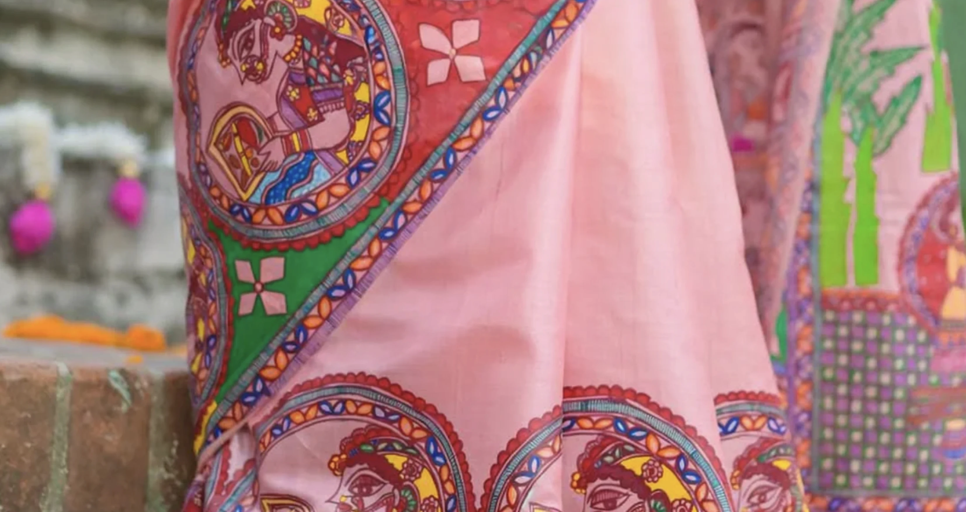 Exclusive Handpainted Madhubani Sarees - Kalabar Collection