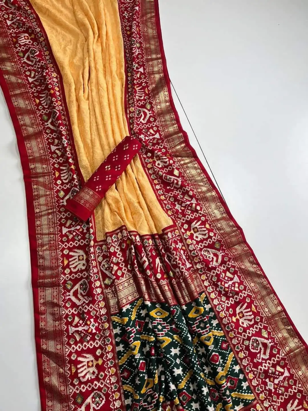 Lucknowi work Georgette saree