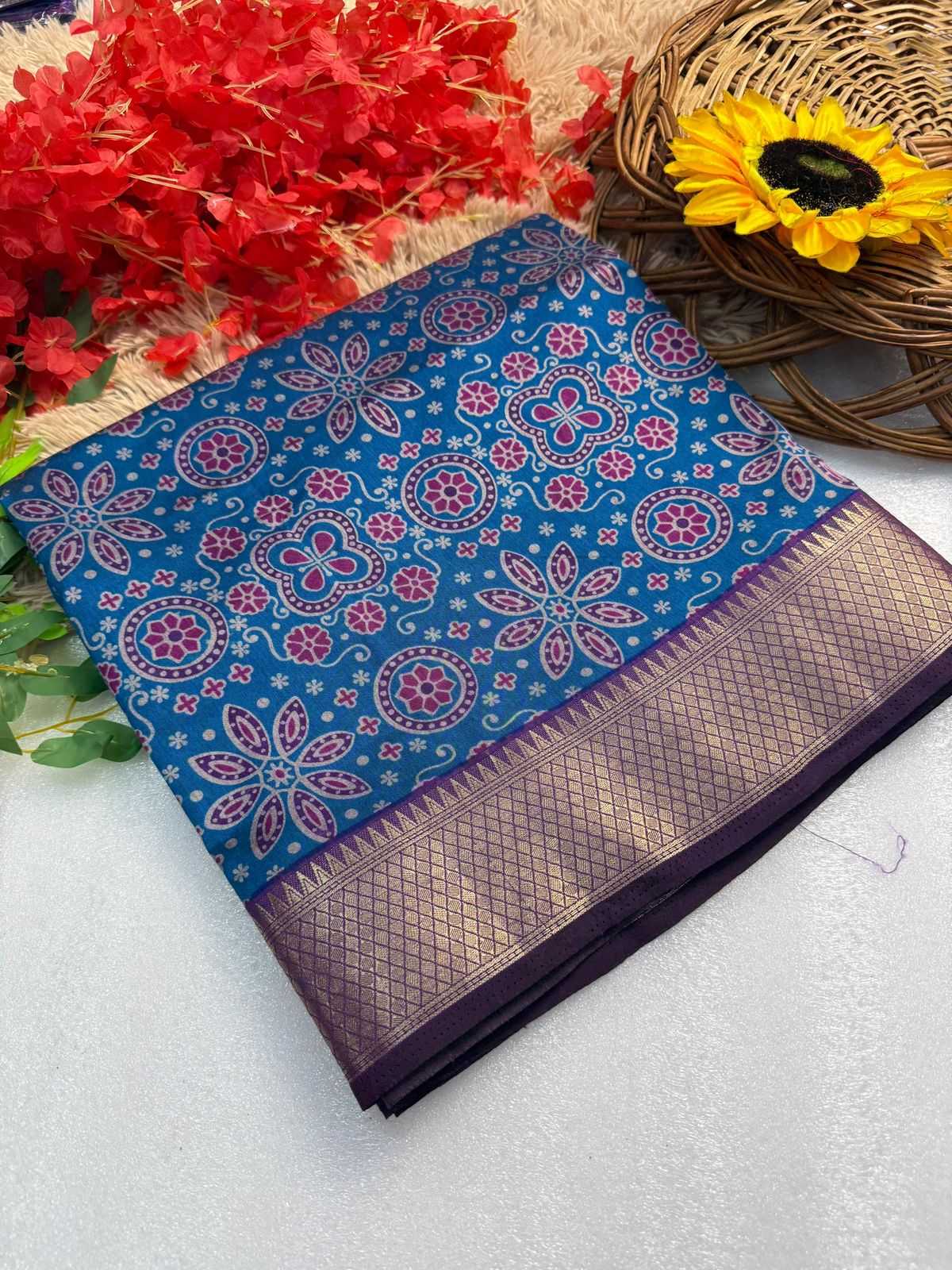 Dola Silk Printed Patola Saree