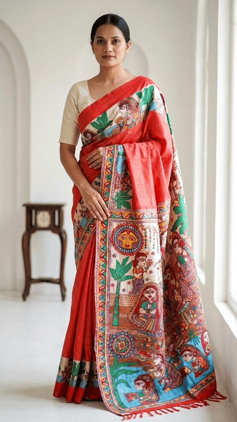 Figurine Divine Chhath Puja Saree